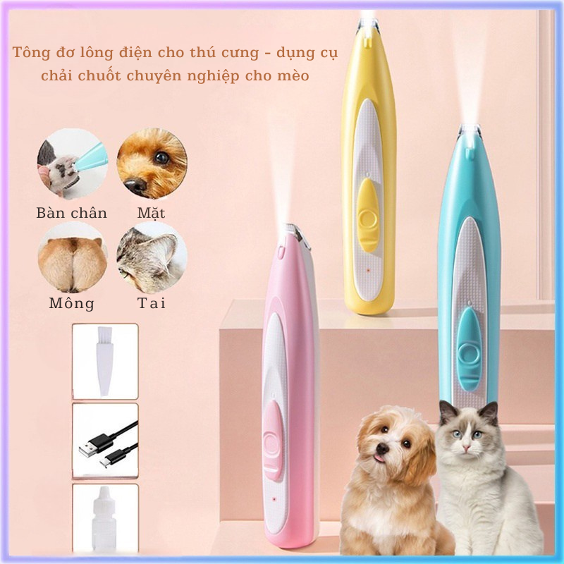 Tông Đơ Tỉa Lông Bàn Chân Cho Mèo – Êm Ái, Hiệu Quả