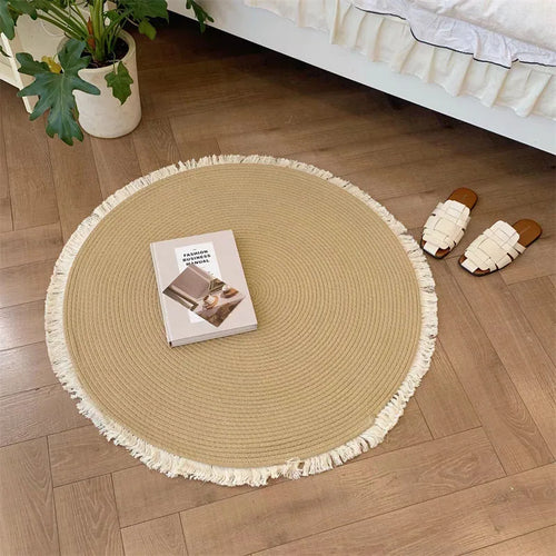 Thảm Đan Thủ Công Bằng Sợi Đay Thiên Nhiên