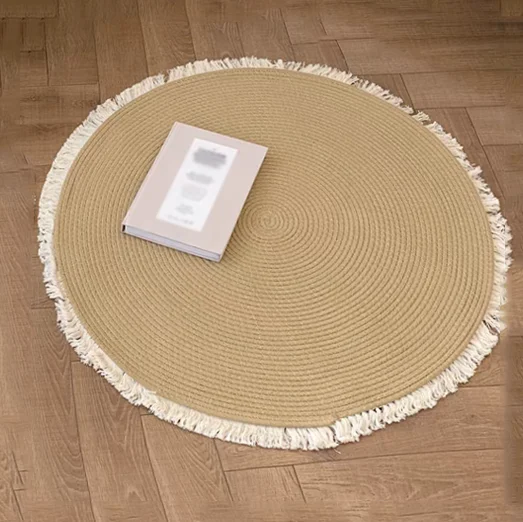 Thảm Đan Thủ Công Bằng Sợi Đay Thiên Nhiên