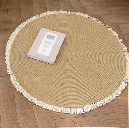 Thảm Đan Thủ Công Bằng Sợi Đay Thiên Nhiên