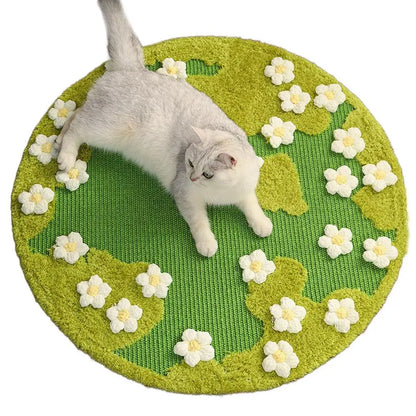 Large Sisal Cat Scratcher Rug (31")