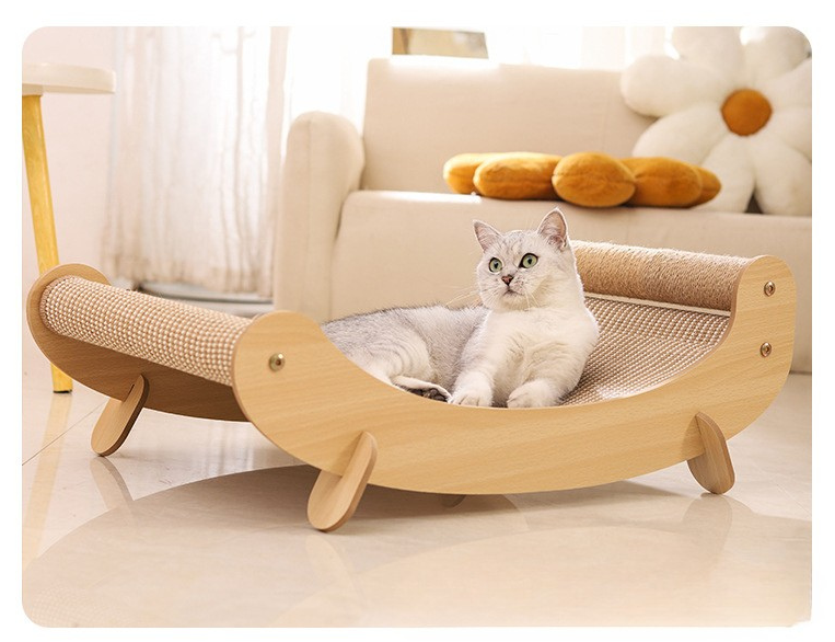 Giường Gỗ Cho Mèo Đa Năng – Chắc Chắn, Bền Bỉ