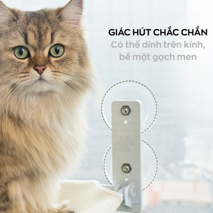 Giường Treo Cửa Sổ Cho Mèo – Không Gian Riêng Trên Cao