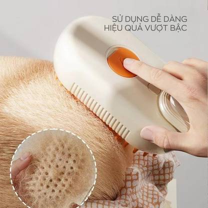 Lược Chải Lông Mèo Hơi Nước 3 Trong 1 – Chải Chuốt & Massage