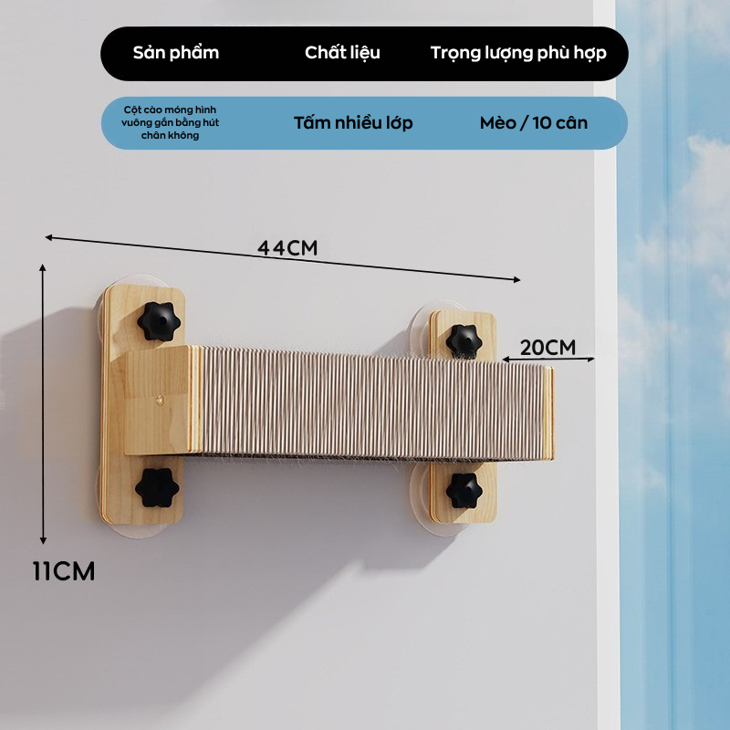Bộ Khung Leo Treo Tường Cho Mèo - Tối Ưu Không Gian