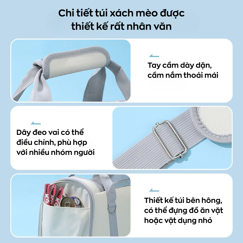 Túi Xách Vận Chuyển Mèo Cao Cấp – Tiện Lợi Khi Ra Ngoài