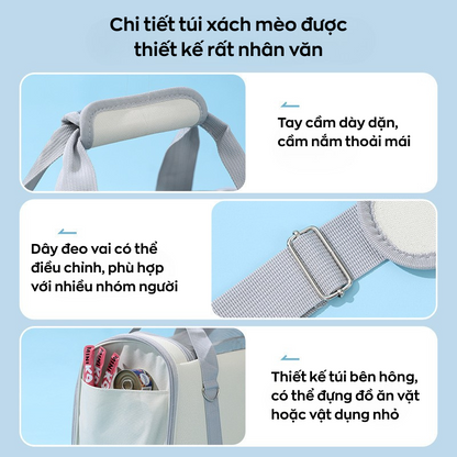Túi Xách Vận Chuyển Mèo Cao Cấp – Tiện Lợi Khi Ra Ngoài